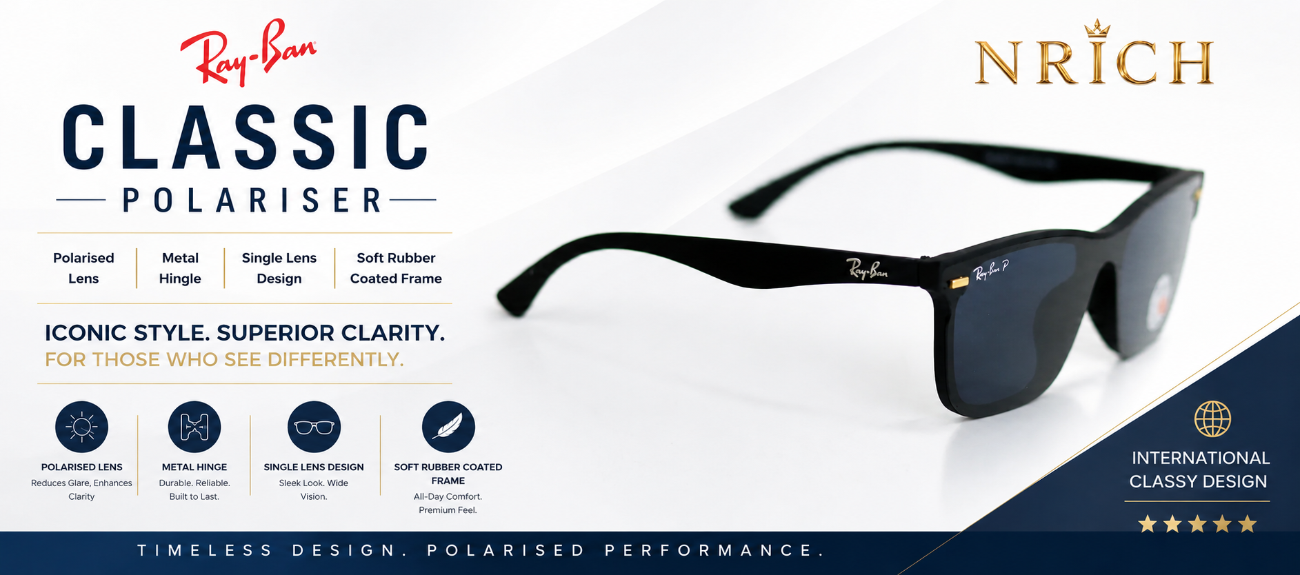 NRICH Classic Polariser — Iconic Style. Superior Clarity.