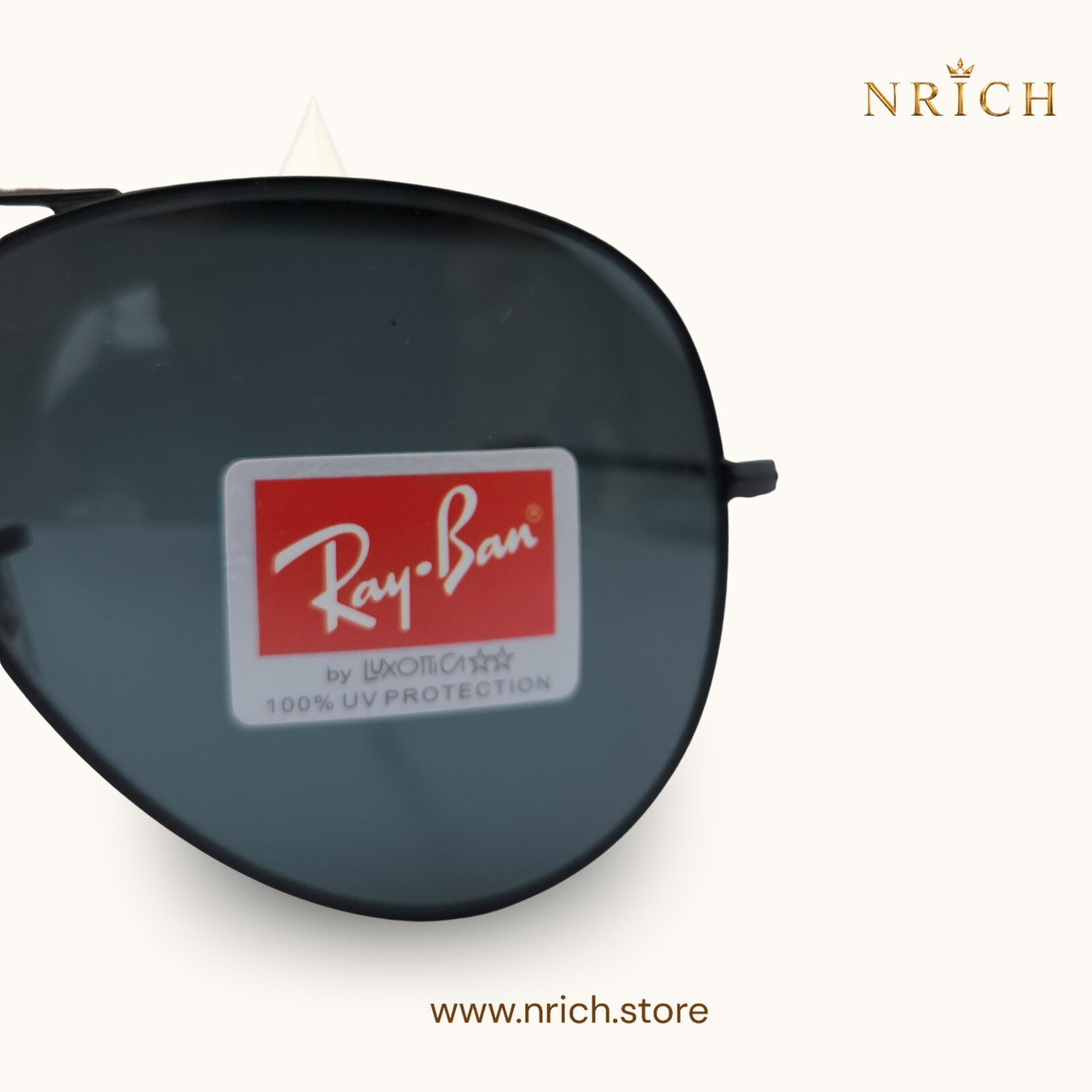 Aviator Black Frame Black Lens view 5