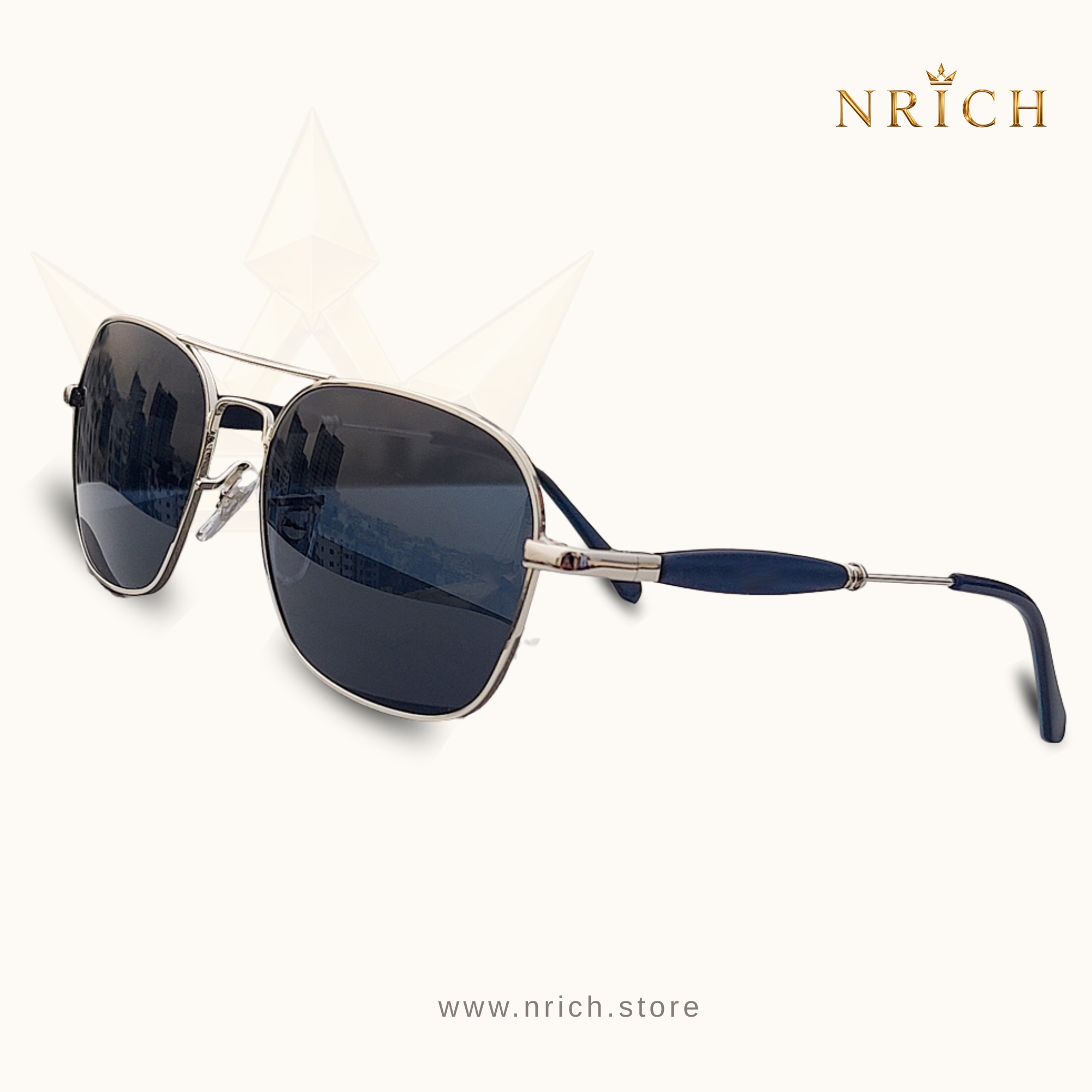 Premium Quality Fashionable Glass Lens Sunglasses view 2