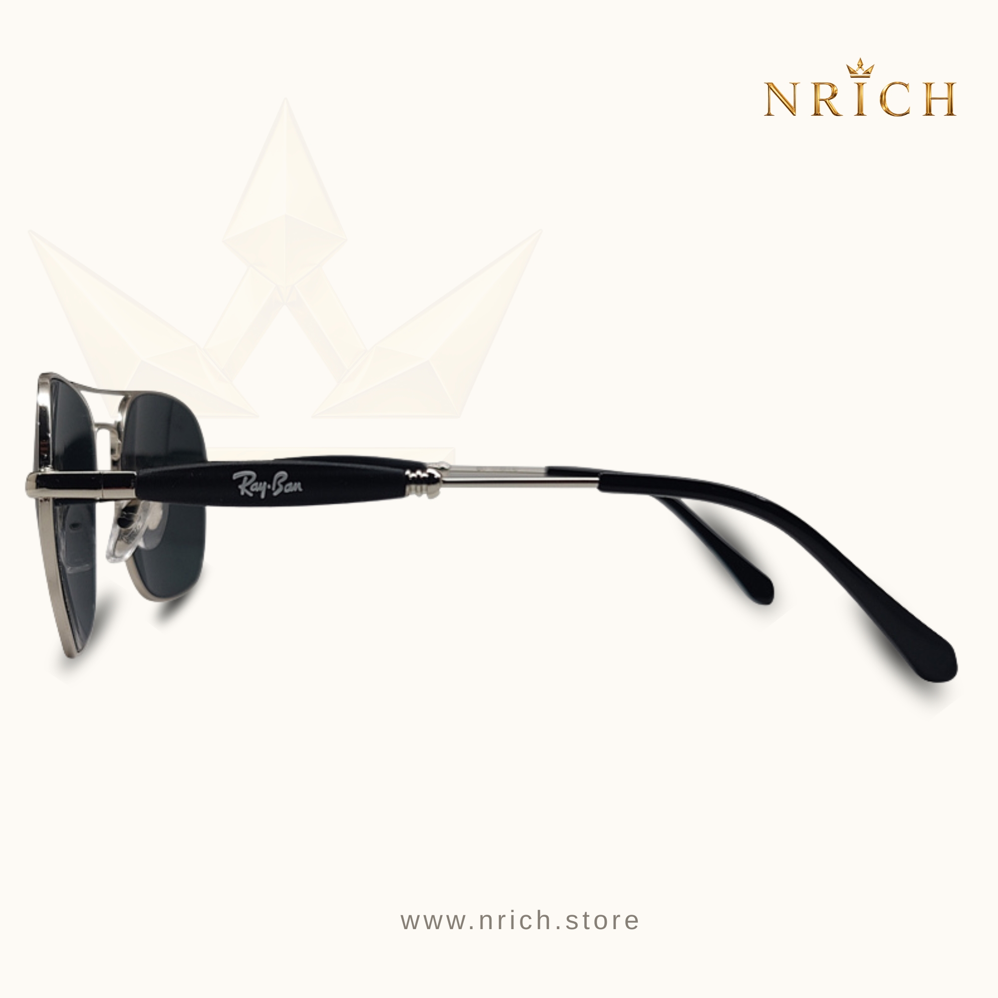 Premium Quality Fashionable Glass Lens Sunglasses view 3